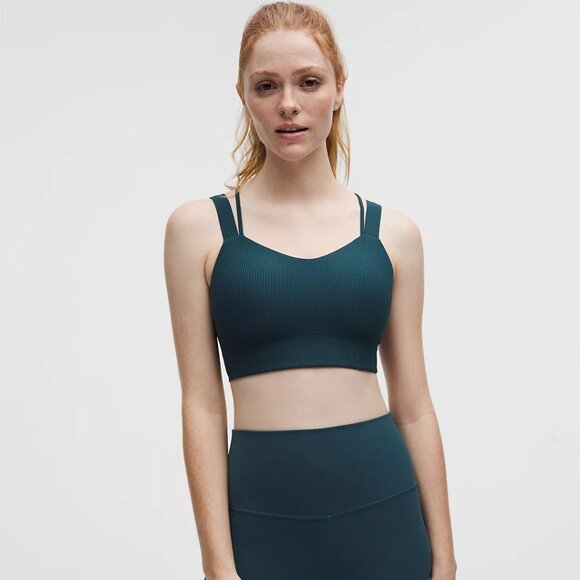 lululemon athletica Other - Lululemon Like a Cloud Ribbed Longline Bra Light Support, D/DD Cup